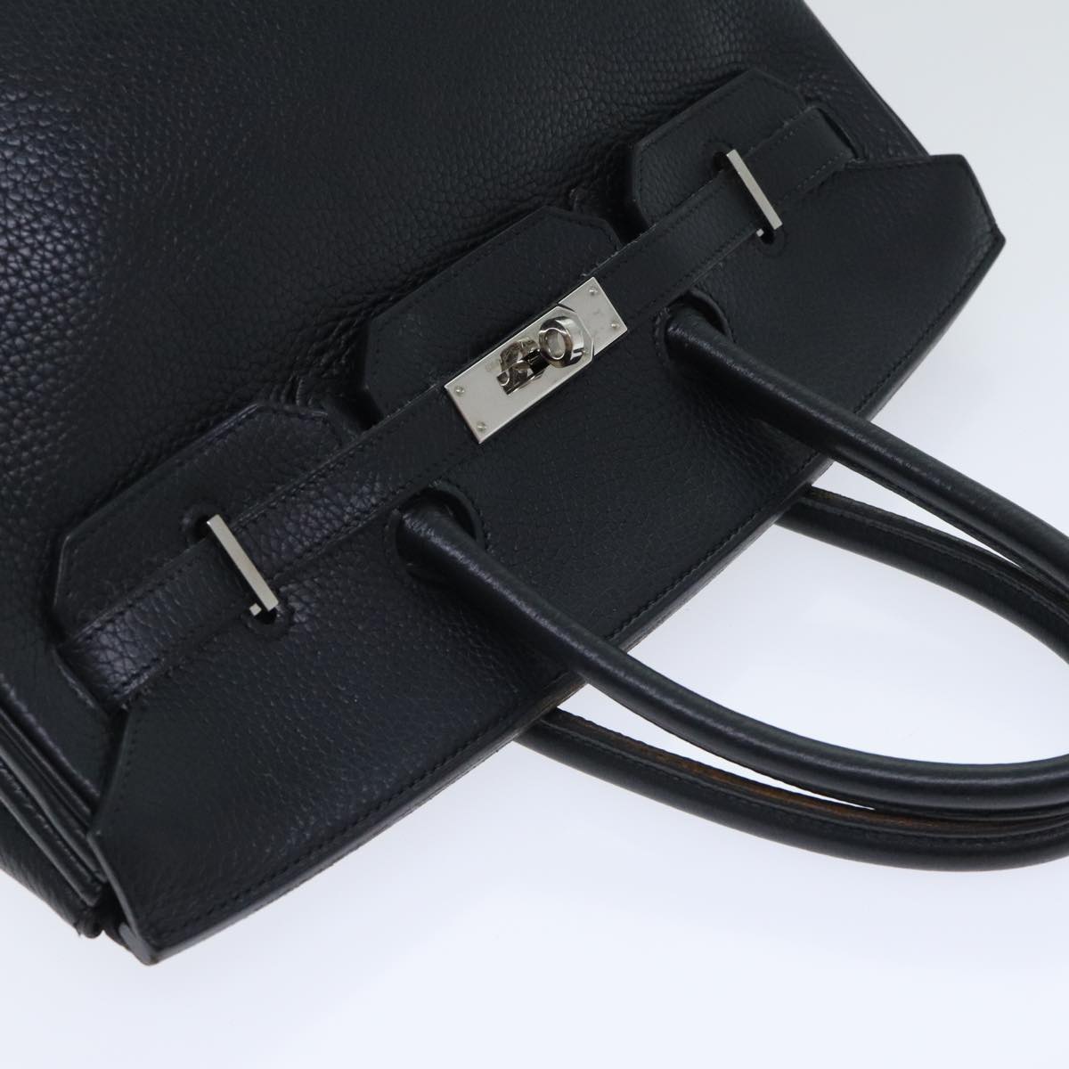 Hermès Birkin 35 Black Leather Handbag (Pre-Owned)