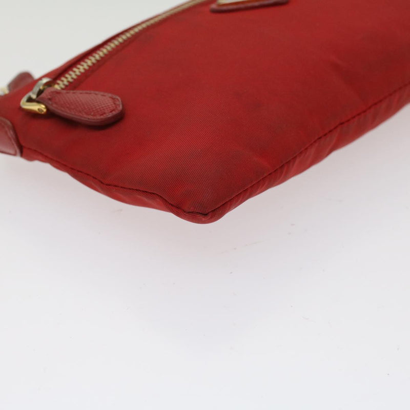 Prada Red Synthetic Clutch Bag (Pre-Owned)