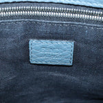 Fendi Selleria Blue Leather Clutch Bag (Pre-Owned)