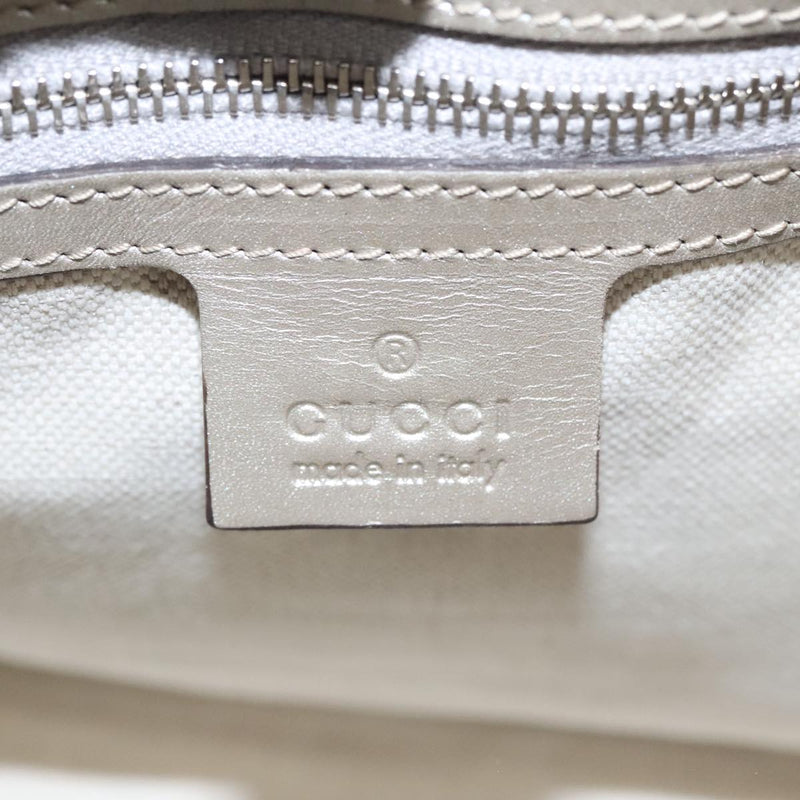 Gucci Silver Leather Travel Bag (Pre-Owned)