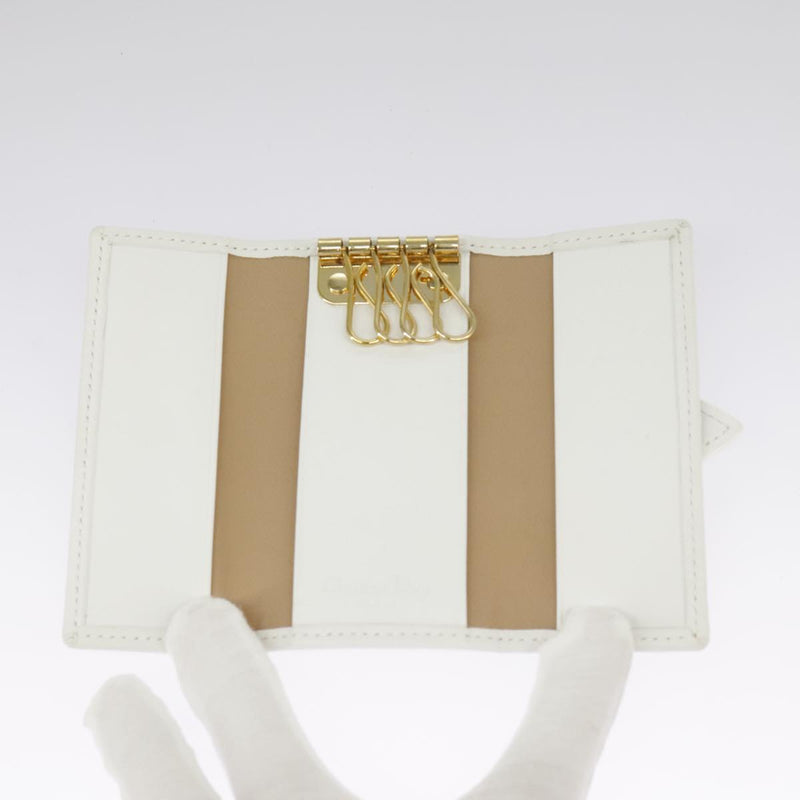 Dior Trotter White Canvas Wallet  (Pre-Owned)