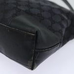 Gucci Gg Canvas Black Canvas Shoulder Bag (Pre-Owned)