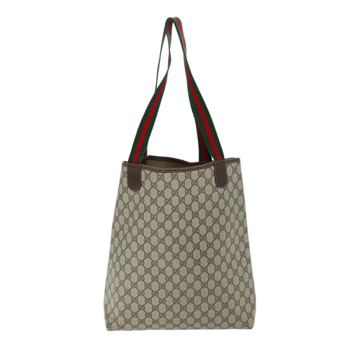 Gucci Ophidia Beige Canvas Tote Bag (Pre-Owned)