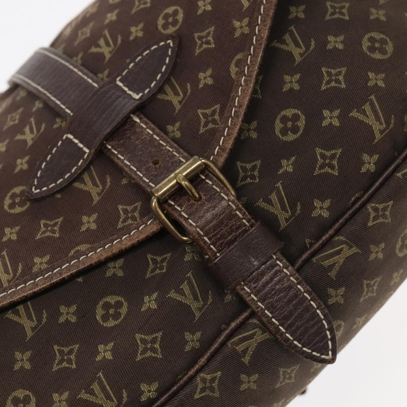 Louis Vuitton Saumur Brown Canvas Shoulder Bag (Pre-Owned)