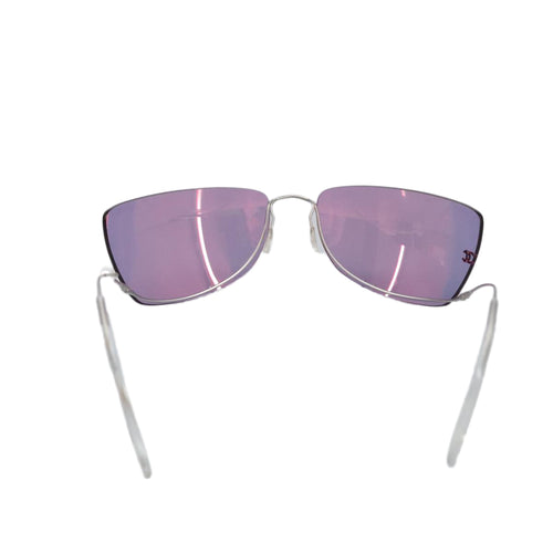 Chanel Coco Mark Pink Metal Glasses  (Pre-Owned)