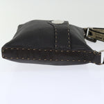 Fendi Selleria Brown Leather Shoulder Bag (Pre-Owned)