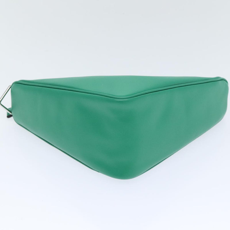 Prada -- Green Leather Clutch Bag (Pre-Owned)