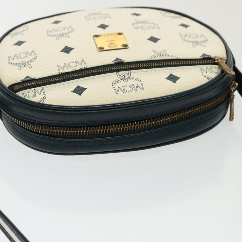 MCM Visetos White Canvas Clutch Bag (Pre-Owned)