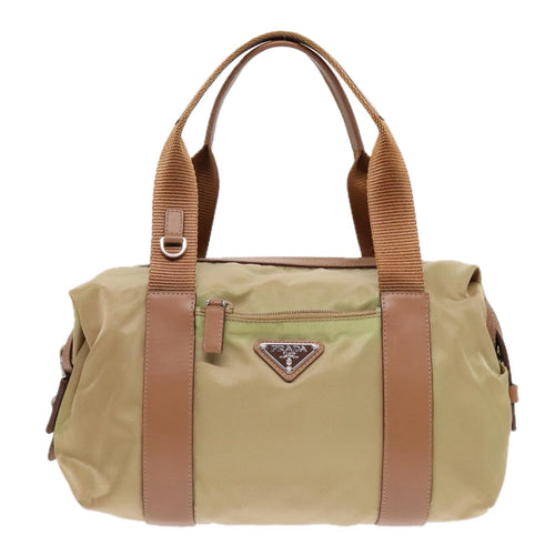 Prada Tessuto Khaki Synthetic Handbag (Pre-Owned)