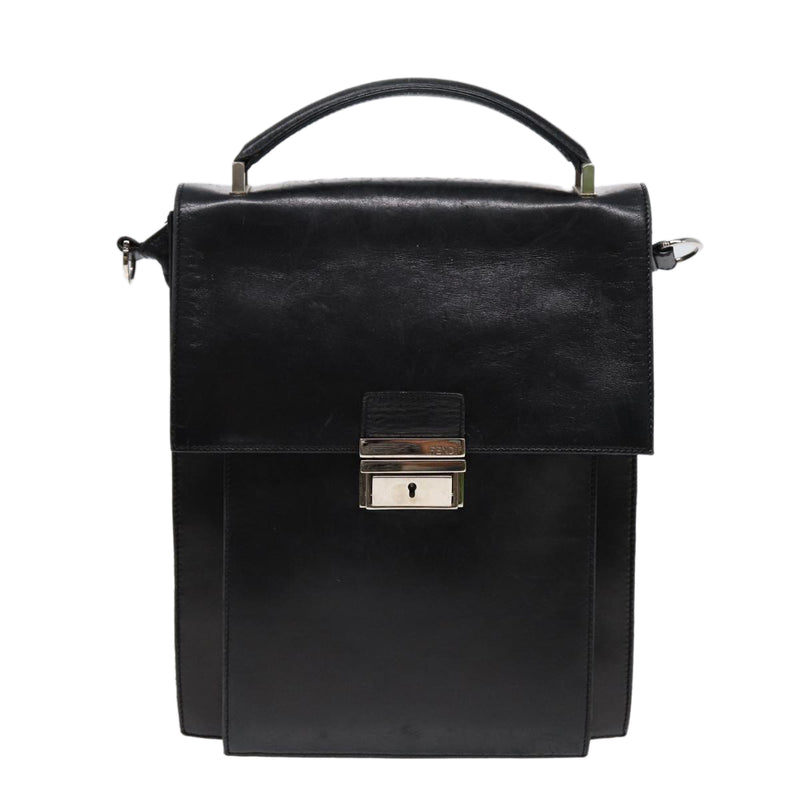 Fendi Black Leather Handbag (Pre-Owned)