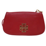 Tory Burch Red Leather Shoulder Bag (Pre-Owned)