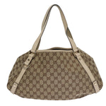 Gucci Abbey Beige Canvas Tote Bag (Pre-Owned)