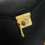 Salvatore Ferragamo Black Leather Handbag (Pre-Owned)