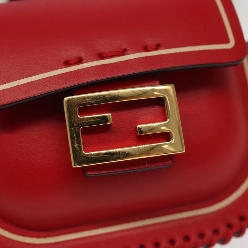 Fendi Baguette Red Leather Wallet  (Pre-Owned)