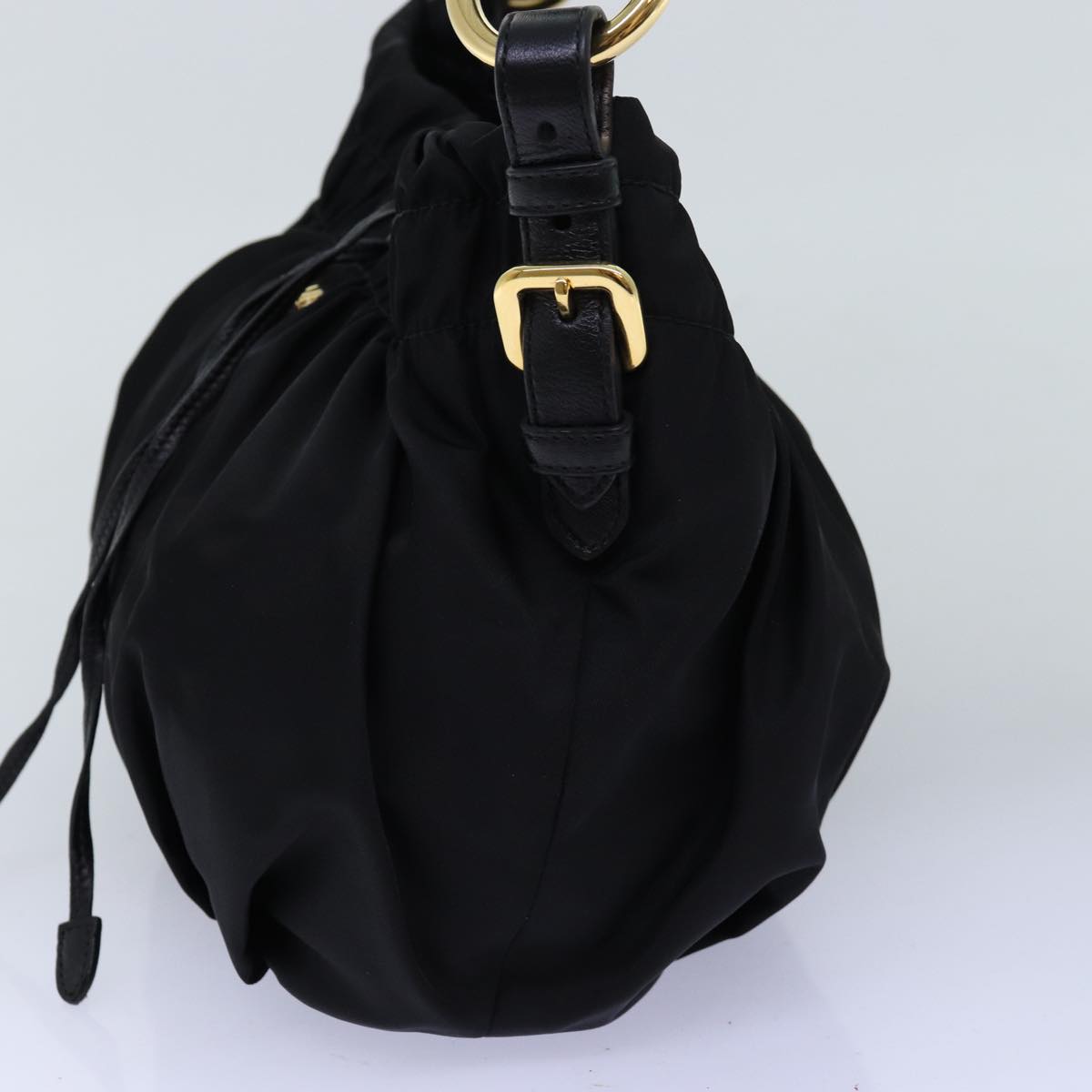 Prada Tessuto Black Synthetic Shoulder Bag (Pre-Owned)