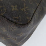 Louis Vuitton Looping Brown Canvas Shoulder Bag (Pre-Owned)