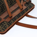 Fendi Zucca Brown Canvas Tote Bag (Pre-Owned)