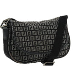 Fendi Black Canvas Shoulder Bag (Pre-Owned)