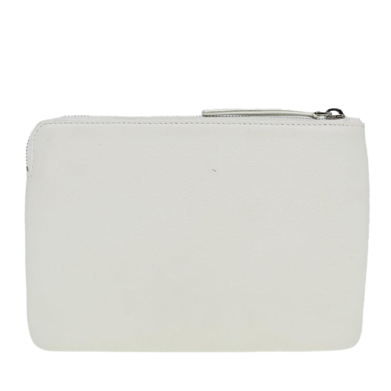 Balenciaga White Leather Clutch Bag (Pre-Owned)