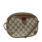 Gucci Gg Supreme Beige Canvas Shoulder Bag (Pre-Owned)