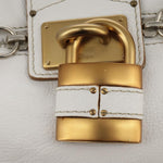 Chloé Paddington White Leather Shoulder Bag (Pre-Owned)