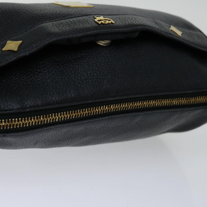 MCM Black Leather Shoulder Bag (Pre-Owned)