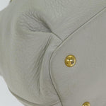 Miu Miu Vitello Beige Leather Handbag (Pre-Owned)