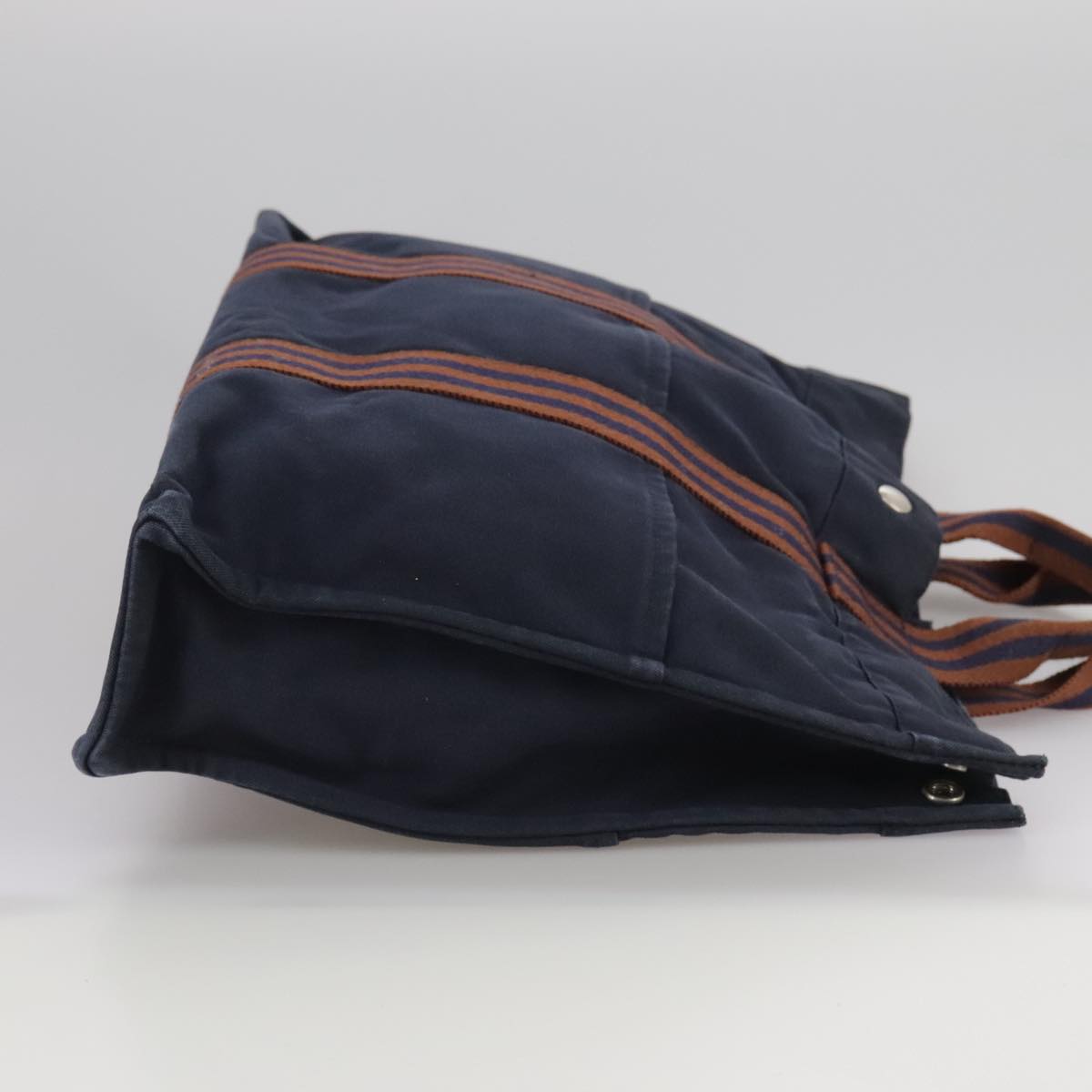 Hermès Toto Navy Canvas Tote Bag (Pre-Owned)