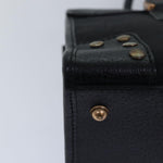 Gucci Gg Canvas Black Canvas Handbag (Pre-Owned)