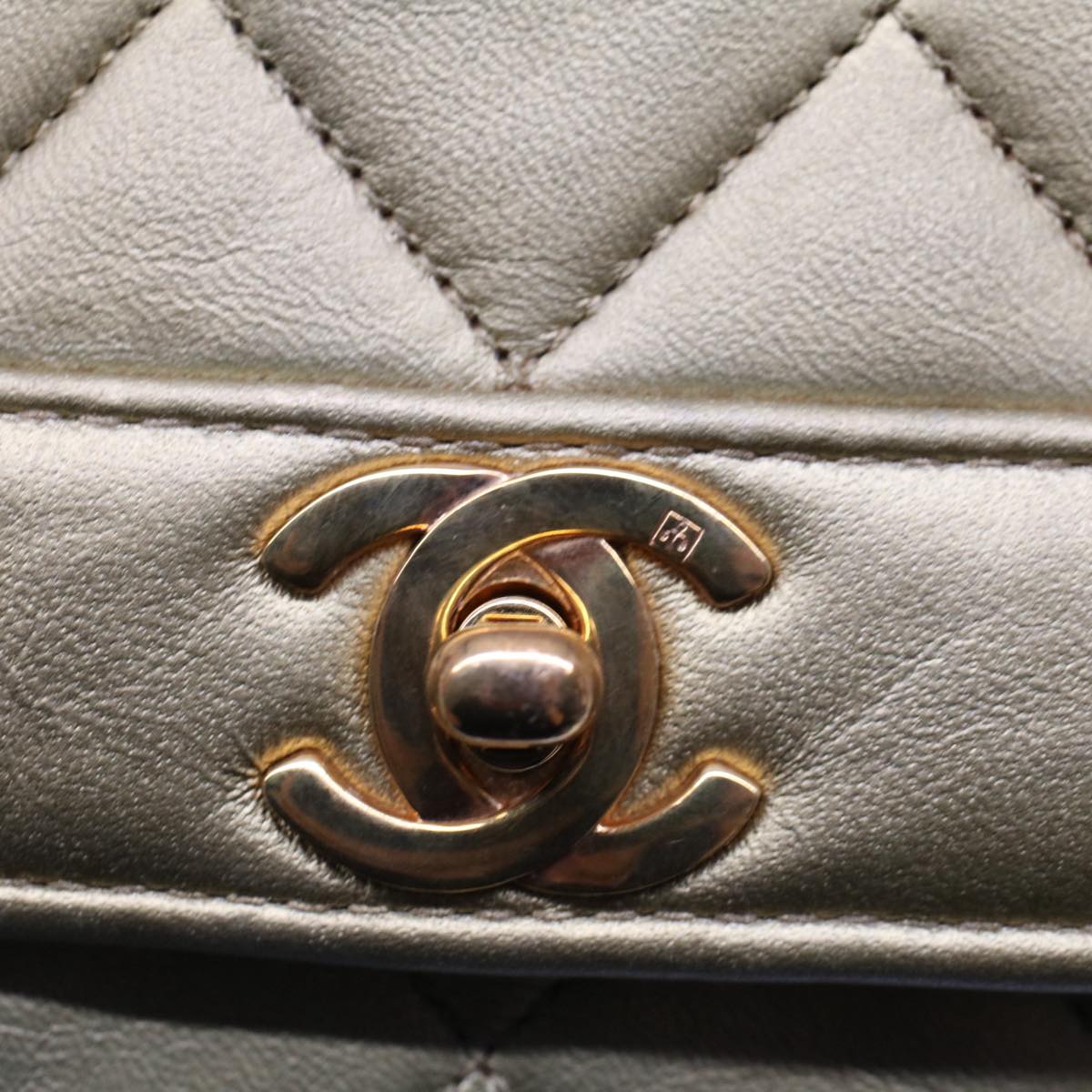 Chanel Gold Pony-Style Calfskin Shoulder Bag (Pre-Owned)