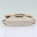 Fendi Zucchino Beige Canvas Shoulder Bag (Pre-Owned)