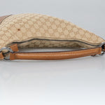 Gucci Hobo Beige Canvas Shoulder Bag (Pre-Owned)