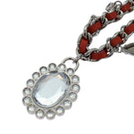 Miu Miu Red Metal Necklace Jewelry (Pre-Owned)