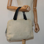 Prada Beige Canvas Handbag (Pre-Owned)