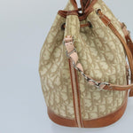 Dior Trotter Beige Canvas Shoulder Bag (Pre-Owned)