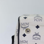 MCM Visetos White Canvas Handbag (Pre-Owned)