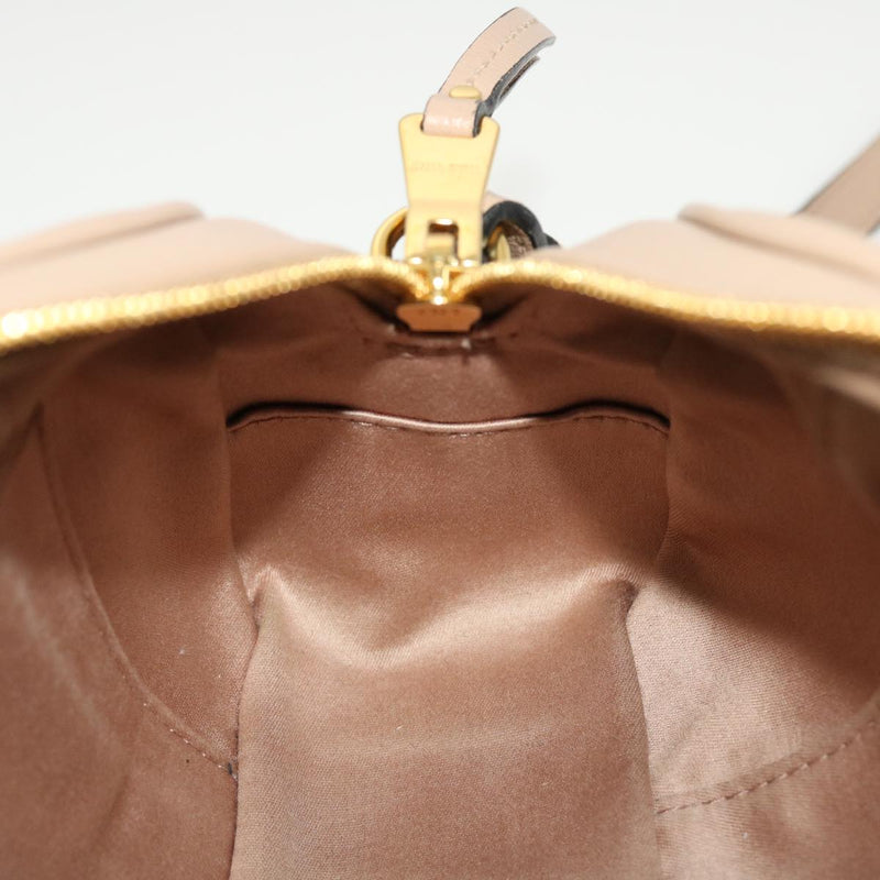 Miu Miu Beige Leather Shoulder Bag (Pre-Owned)