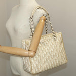 Dior Romantique Beige Canvas Shoulder Bag (Pre-Owned)