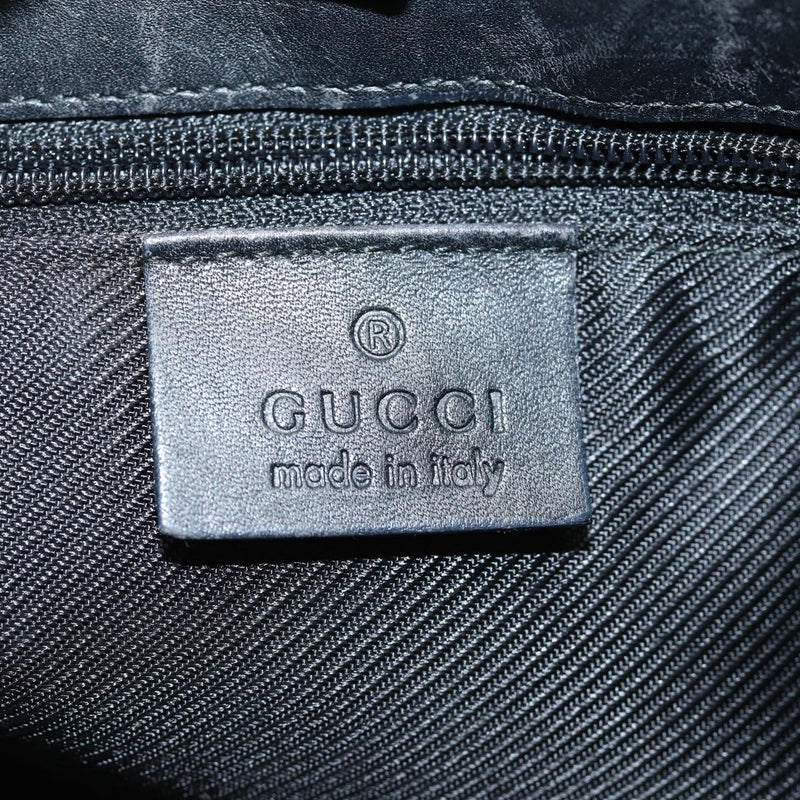 Gucci Gg Canvas Black Canvas Shoulder Bag (Pre-Owned)