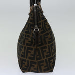 Fendi Zucca Brown Canvas Handbag (Pre-Owned)