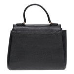 Versace Gianni Black Leather Handbag (Pre-Owned)