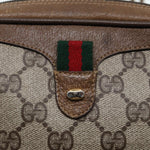 Gucci Gg Supreme Beige Canvas Shoulder Bag (Pre-Owned)