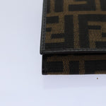 Fendi Zucca Brown Canvas Wallet  (Pre-Owned)