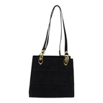 Salvatore Ferragamo Black Suede Shoulder Bag (Pre-Owned)