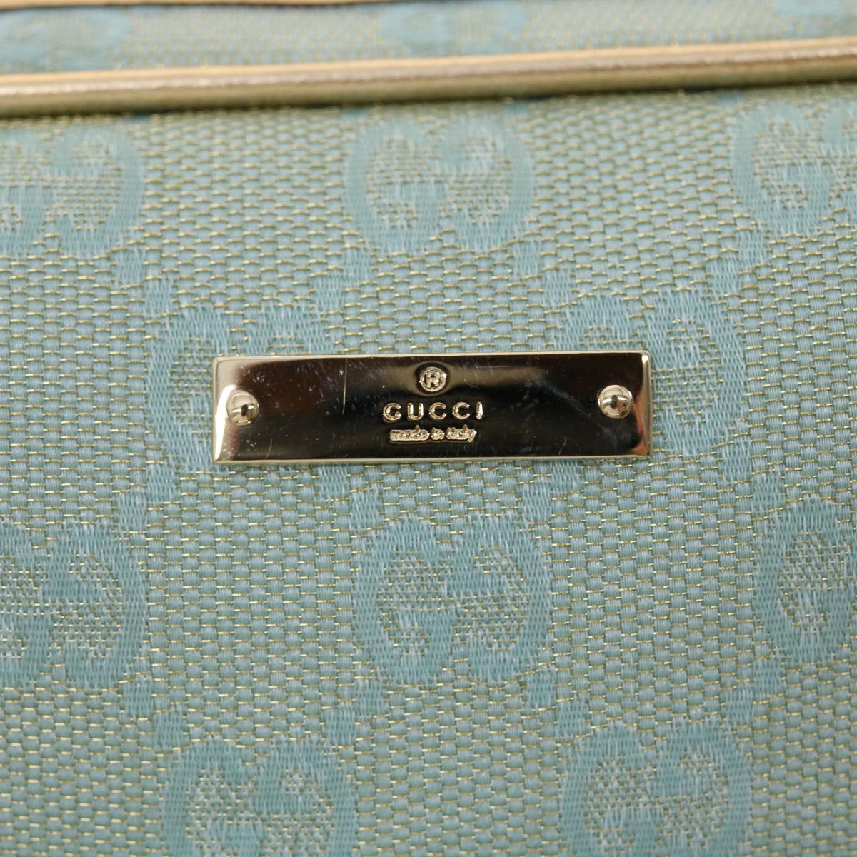 Gucci -- Blue Canvas Handbag (Pre-Owned)