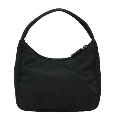 Prada Hand Bag Black Synthetic Handbag (Pre-Owned)