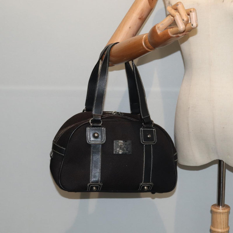 Burberry Black Canvas Handbag (Pre-Owned)