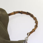 Gucci Bamboo Khaki Synthetic Shoulder Bag (Pre-Owned)