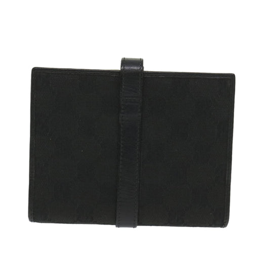 Gucci Couverture Agenda Black Canvas Wallet  (Pre-Owned)