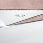 Jimmy Choo Madeline White Leather Shoulder Bag (Pre-Owned)